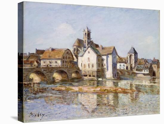 The Bridge at Moret, 1892-Alfred Sisley-Stretched Canvas