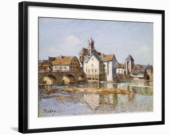 The Bridge at Moret, 1892-Alfred Sisley-Framed Giclee Print
