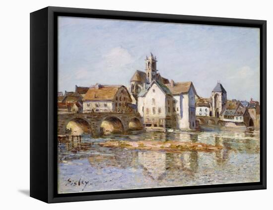 The Bridge at Moret, 1892-Alfred Sisley-Framed Stretched Canvas