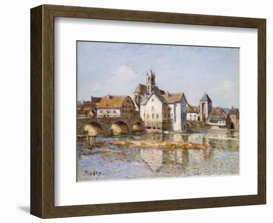 The Bridge at Moret, 1892-Alfred Sisley-Framed Giclee Print