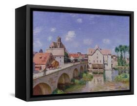 The Bridge at Moret, 1893-Alfred Sisley-Framed Stretched Canvas