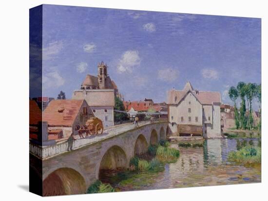 The Bridge at Moret, 1893-Alfred Sisley-Stretched Canvas
