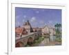 The Bridge at Moret, 1893-Alfred Sisley-Framed Giclee Print