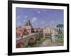 The Bridge at Moret, 1893-Alfred Sisley-Framed Giclee Print