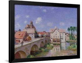 The Bridge at Moret, 1893-Alfred Sisley-Framed Giclee Print