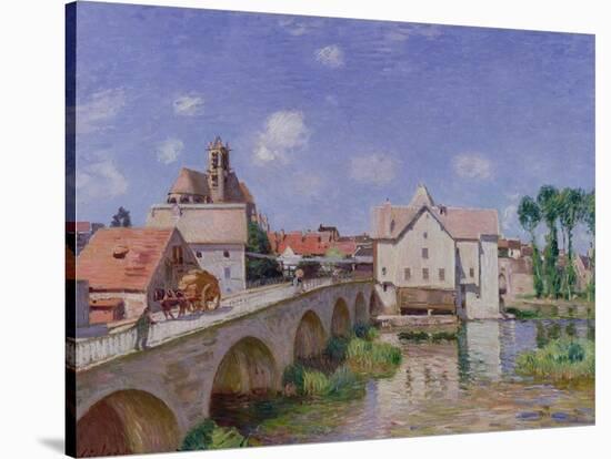 The Bridge at Moret, 1893-Alfred Sisley-Stretched Canvas