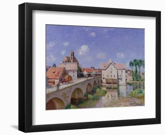 The Bridge at Moret, 1893-Alfred Sisley-Framed Giclee Print