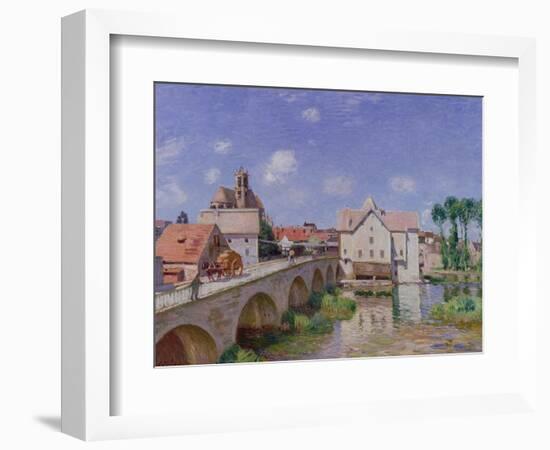 The Bridge at Moret, 1893-Alfred Sisley-Framed Giclee Print