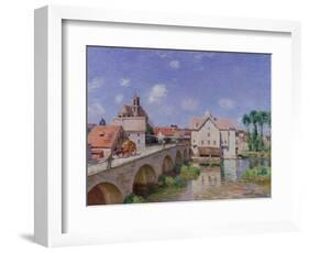 The Bridge at Moret, 1893-Alfred Sisley-Framed Giclee Print