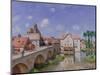 The Bridge at Moret, 1893-Alfred Sisley-Mounted Giclee Print