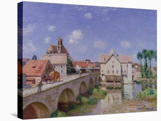 The Bridge at Moret, 1893-Alfred Sisley-Stretched Canvas