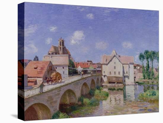 The Bridge at Moret, 1893-Alfred Sisley-Stretched Canvas