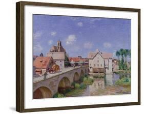 The Bridge at Moret, 1893-Alfred Sisley-Framed Giclee Print