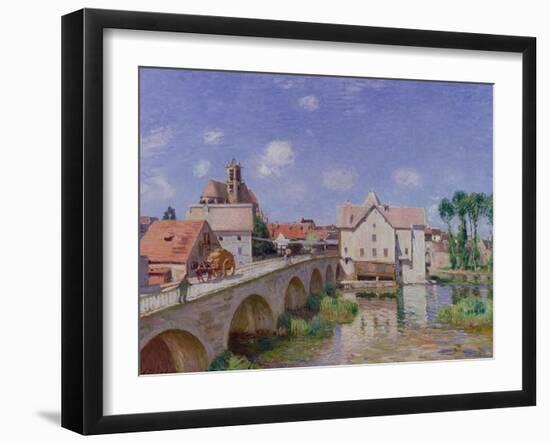 The Bridge at Moret, 1893-Alfred Sisley-Framed Giclee Print