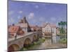 The Bridge at Moret, 1893-Alfred Sisley-Mounted Giclee Print