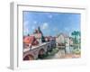 The Bridge at Moret, 1893-Alfred Sisley-Framed Giclee Print