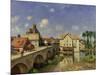 The Bridge at Moret, 1893-Alfred Sisley-Mounted Art Print