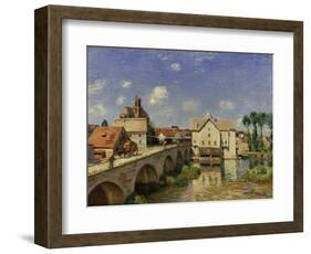The Bridge at Moret, 1893-Alfred Sisley-Framed Art Print
