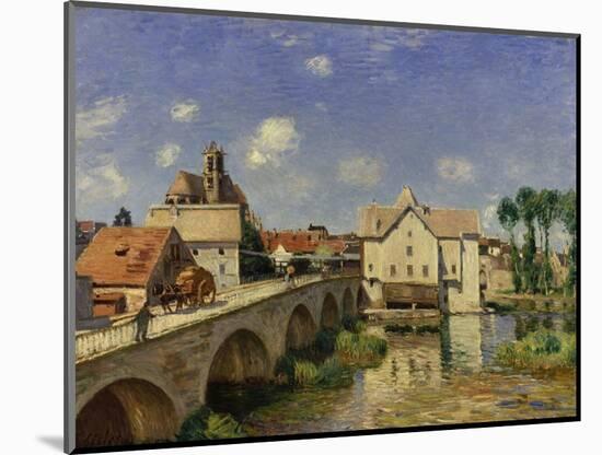 The Bridge at Moret, 1893-Alfred Sisley-Mounted Art Print