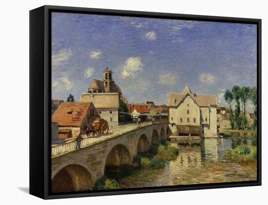 The Bridge at Moret, 1893-Alfred Sisley-Framed Stretched Canvas