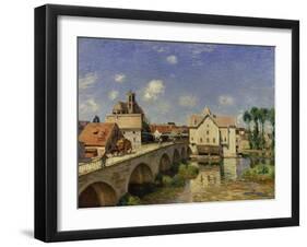 The Bridge at Moret, 1893-Alfred Sisley-Framed Art Print