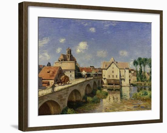 The Bridge at Moret, 1893-Alfred Sisley-Framed Art Print