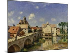 The Bridge at Moret, 1893-Alfred Sisley-Mounted Art Print