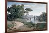 The Bridge at Narni, 1827-Jean-Baptiste-Camille Corot-Framed Giclee Print