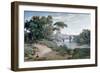 The Bridge at Narni, 1827-Jean-Baptiste-Camille Corot-Framed Giclee Print