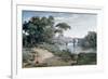 The Bridge at Narni, 1827-Jean-Baptiste-Camille Corot-Framed Giclee Print