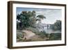 The Bridge at Narni, 1827-Jean-Baptiste-Camille Corot-Framed Premium Giclee Print
