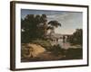 The Bridge at Narni, c.1826-27-Jean-Baptiste-Camille Corot-Framed Giclee Print