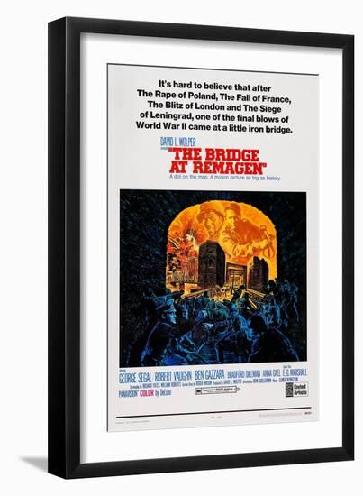 The Bridge at Remagen, Top from Left: George Segal, Ben Gazzara, 1969-null-Framed Art Print