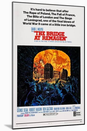 The Bridge at Remagen, Top from Left: George Segal, Ben Gazzara, 1969-null-Mounted Art Print