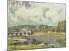 The Bridge at Sevres, c.1877-Alfred Sisley-Mounted Giclee Print