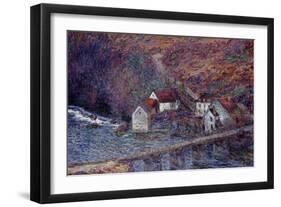 The Bridge at Vervy, 1889-Claude Monet-Framed Giclee Print