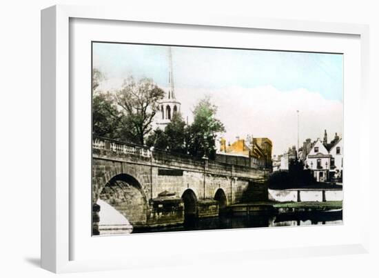 The Bridge at Wallingford, Oxfordshire, 1926-null-Framed Giclee Print