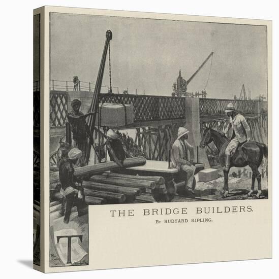 The Bridge Builders-Richard Caton Woodville II-Stretched Canvas