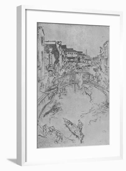 'The Bridge', c1880, (1904)-James Abbott McNeill Whistler-Framed Giclee Print