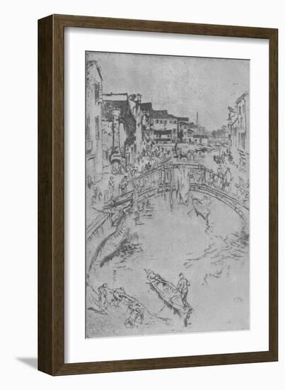 'The Bridge', c1880, (1904)-James Abbott McNeill Whistler-Framed Giclee Print