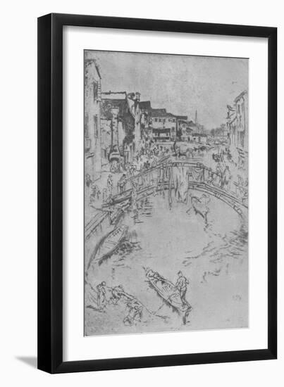 'The Bridge', c1880, (1904)-James Abbott McNeill Whistler-Framed Giclee Print