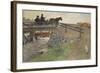 The Bridge, from 'A Home' series, c.1895-Carl Larsson-Framed Premium Giclee Print