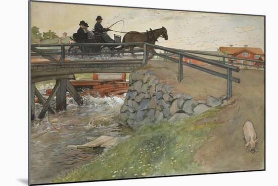 The Bridge, from 'A Home' series, c.1895-Carl Larsson-Mounted Giclee Print