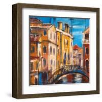 The Bridge From Ancient Venice-balaikin2009-Framed Art Print