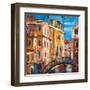 The Bridge From Ancient Venice-balaikin2009-Framed Art Print