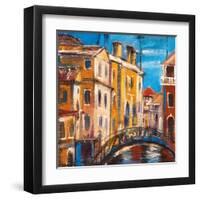 The Bridge From Ancient Venice-balaikin2009-Framed Art Print