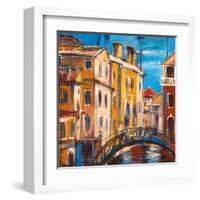 The Bridge From Ancient Venice-balaikin2009-Framed Art Print