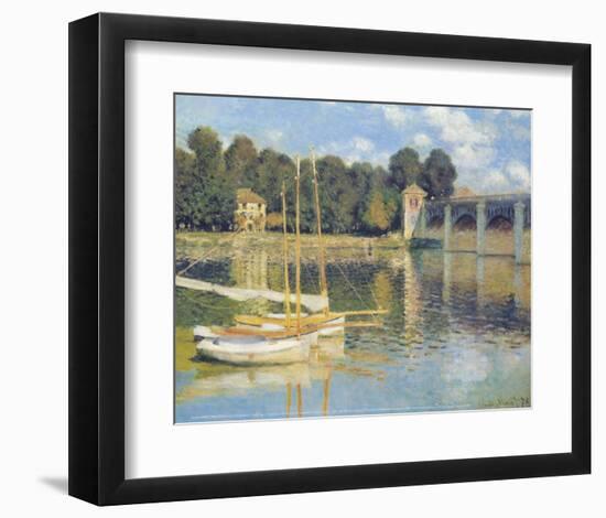 The Bridge in Argenteuil-Claude Monet-Framed Art Print
