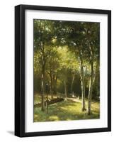 The Bridge in the Park-George W. Waters-Framed Giclee Print