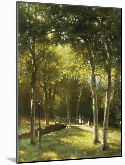 The Bridge in the Park-George W. Waters-Mounted Giclee Print